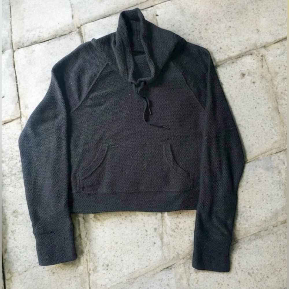 Aerie Black Cowl Neck Sweater